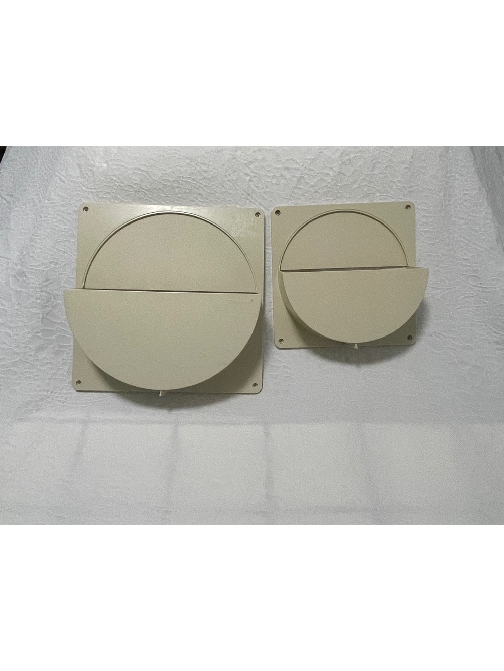 Tupperware Vintage Wall Mount Lid Storage Containers - Set of 2